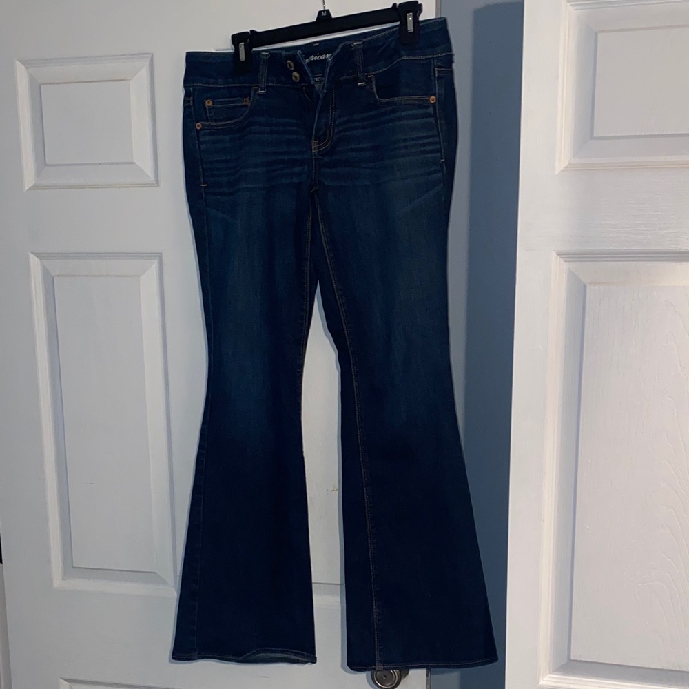 American Eagle Outfitters Dark Blue Flare Jeans